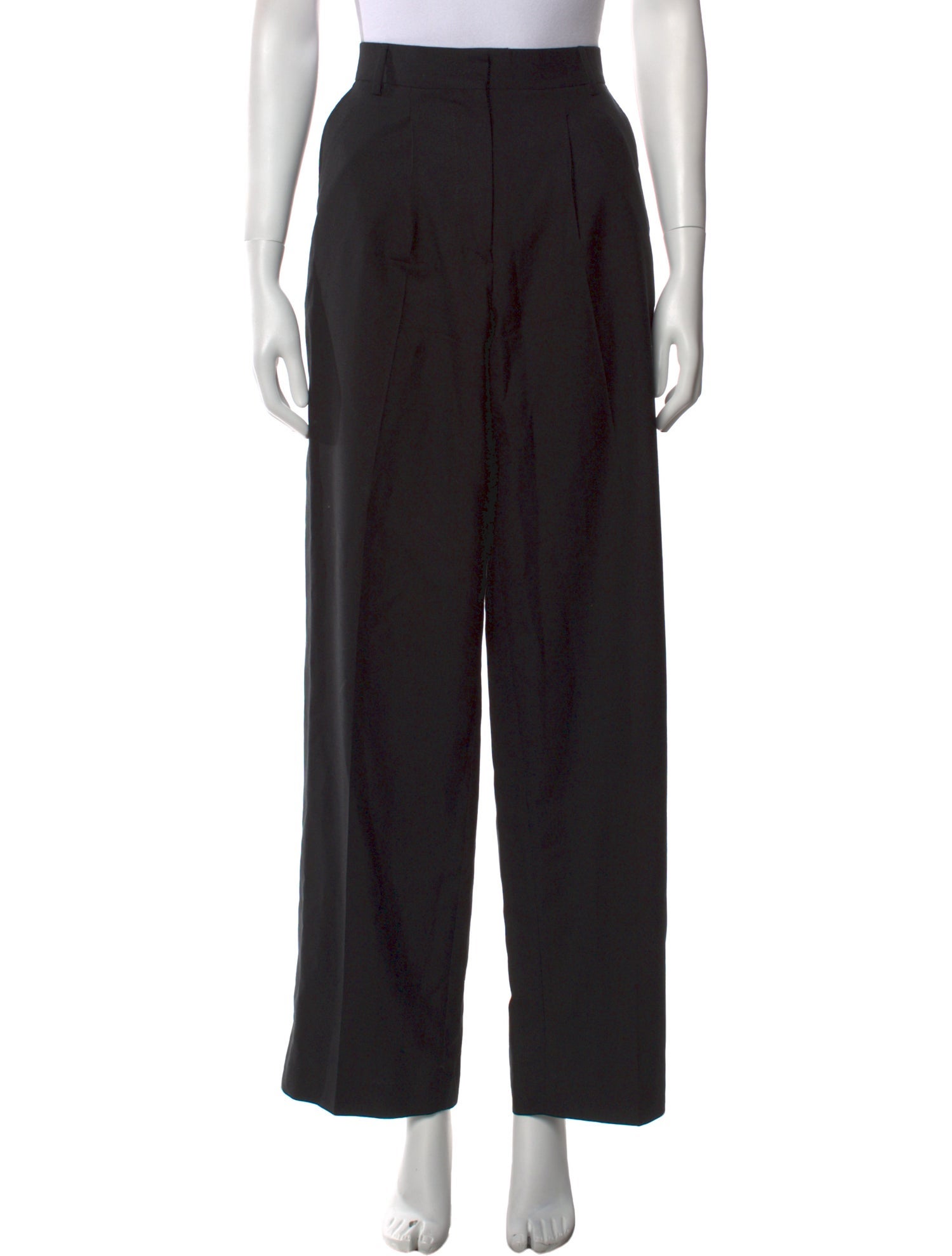Officine Generale Virgin Wool Wide Leg Pants