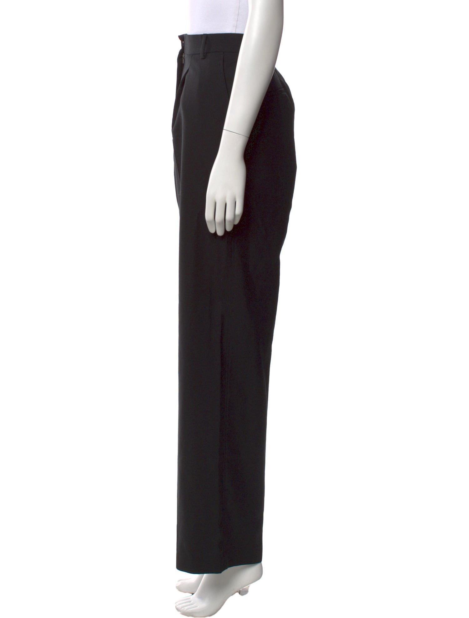 Officine Generale Virgin Wool Wide Leg Pants
