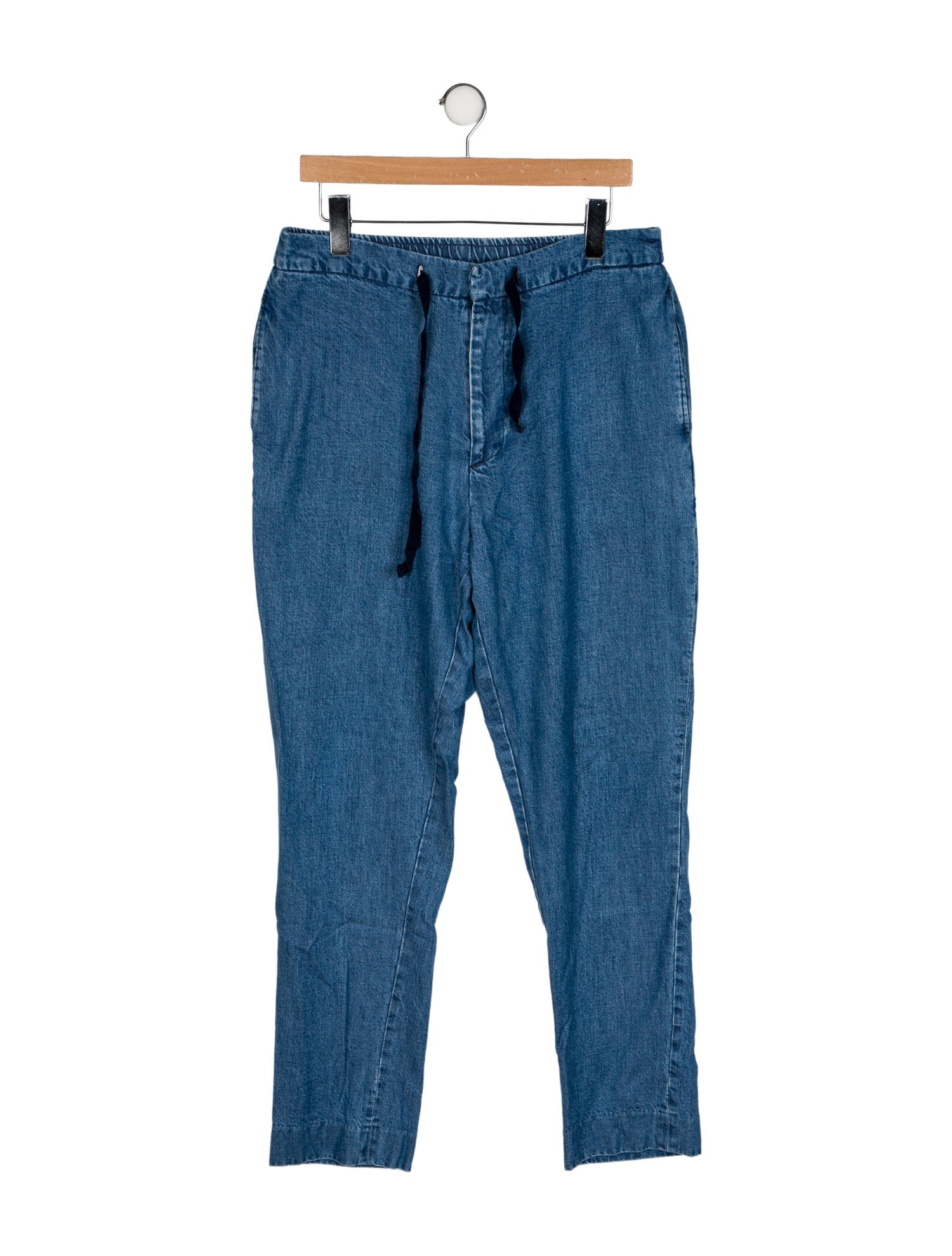 Officine Generale High-Rise Straight Leg Jeans