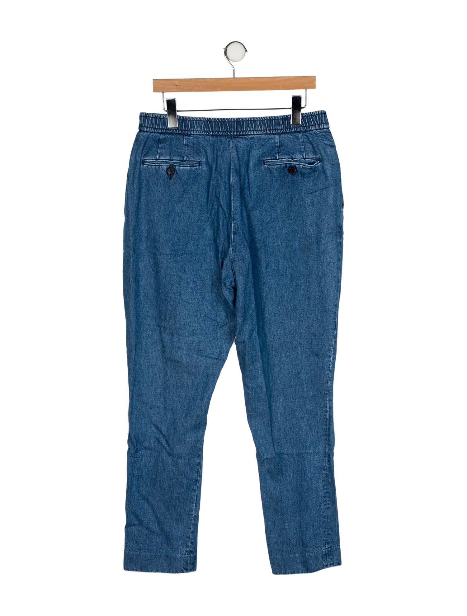 Officine Generale High-Rise Straight Leg Jeans