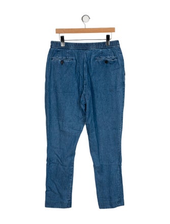 Officine Generale High-Rise Straight Leg Jeans