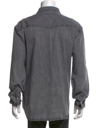 Officine Generale Long Sleeve Denim Shirt