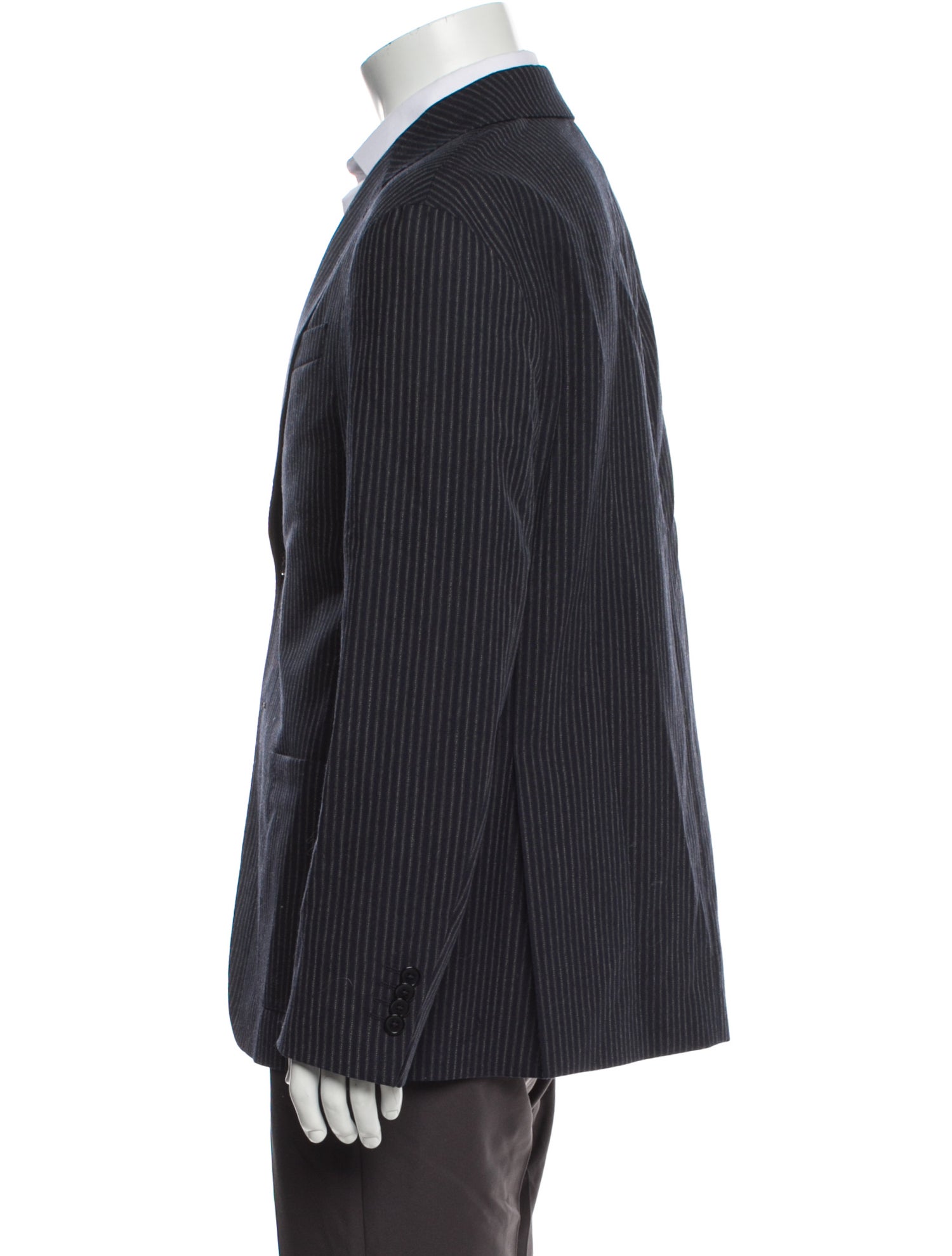 Officine Generale Wool Striped Blazer