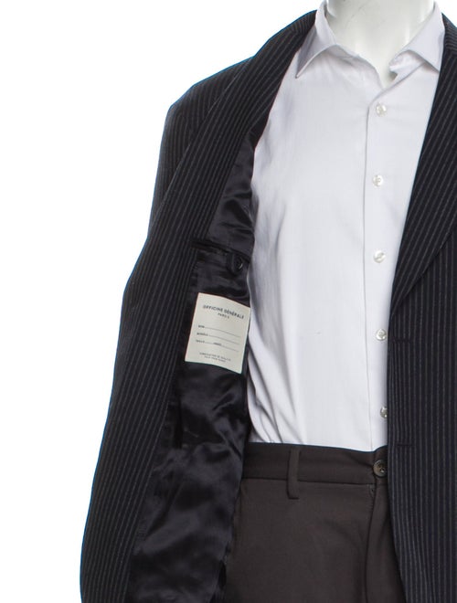 Officine Generale Wool Striped Blazer