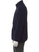 Officine Generale Merino Wool Mock Neck Cardigan