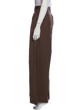 Officine Generale Virgin Wool Wide Leg Pants