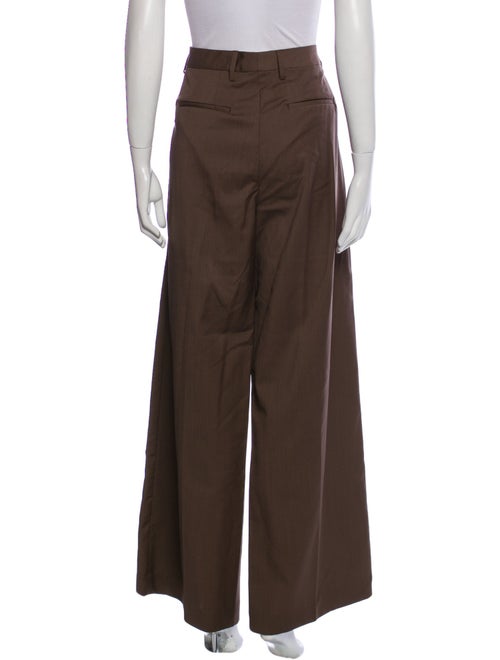 Officine Generale Virgin Wool Wide Leg Pants