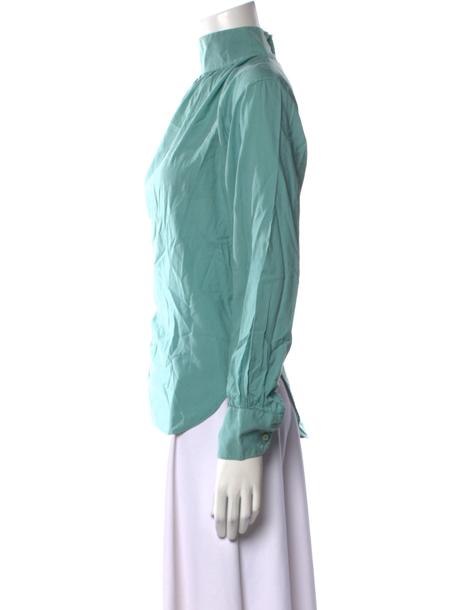 Officine Generale Mock Neck Long Sleeve Sweatshirt