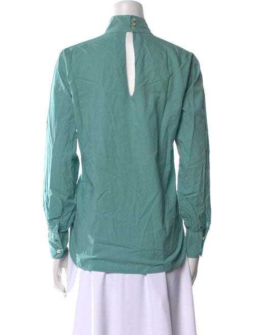 Officine Generale Mock Neck Long Sleeve Sweatshirt