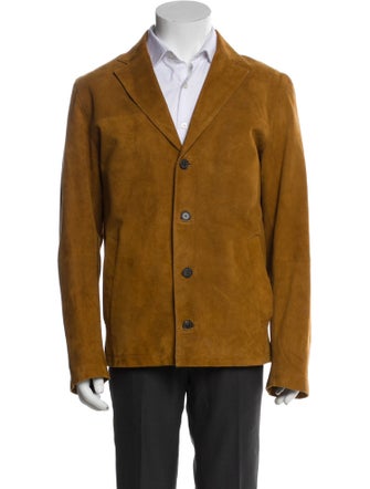 Officine Generale Leather Peacoat