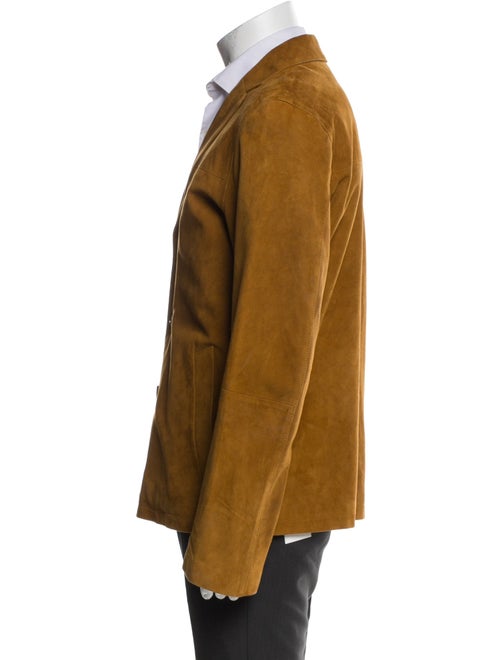 Officine Generale Leather Peacoat