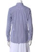Officine Generale Striped Long Sleeve Button-Up Top