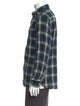 Officine Generale Plaid Print Long Sleeve Shirt