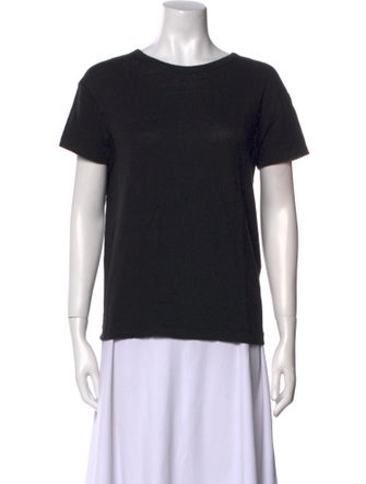 Officine Generale Linen Bateau Neckline T-Shirt