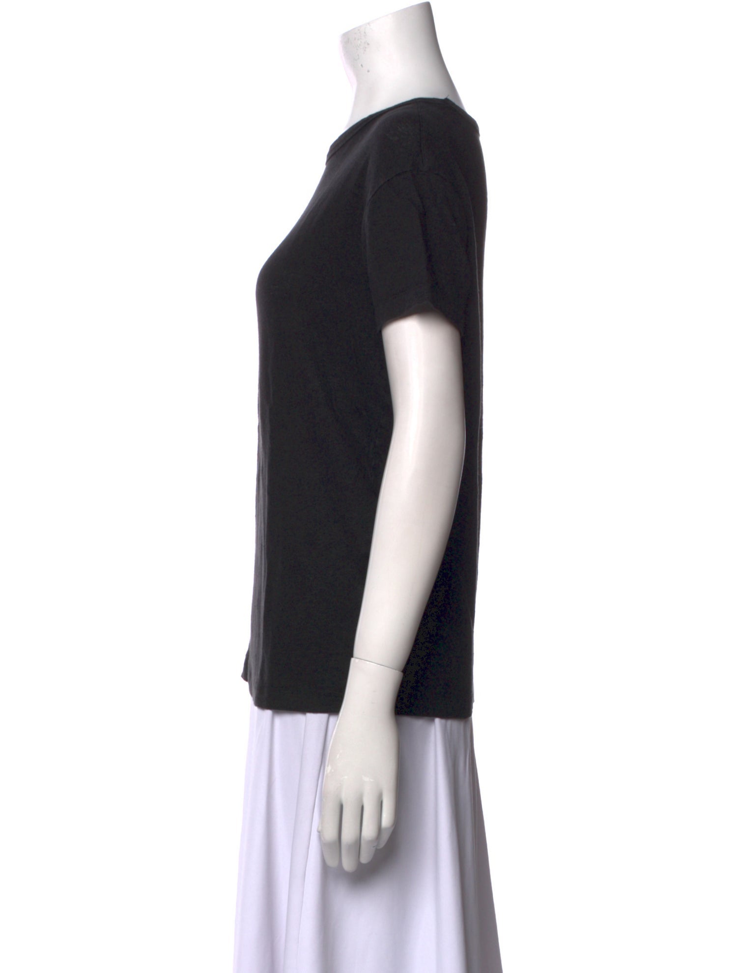 Officine Generale Linen Bateau Neckline T-Shirt