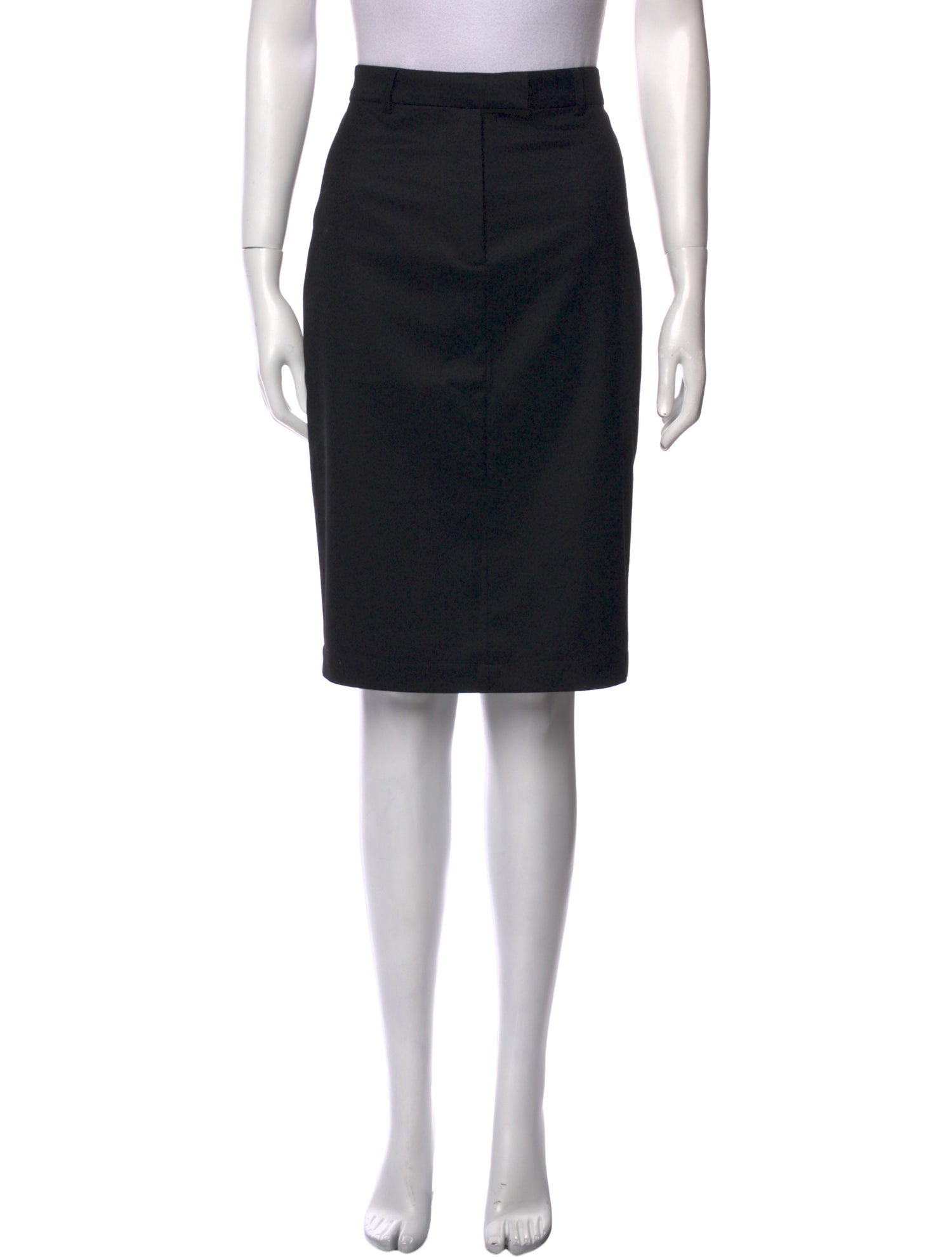 Officine Generale Virgin Wool Knee-Length Skirt
