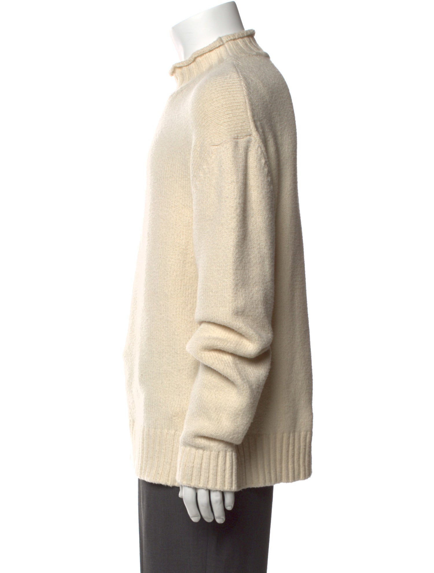 Officine Generale Mock Neck Long Sleeve Pullover