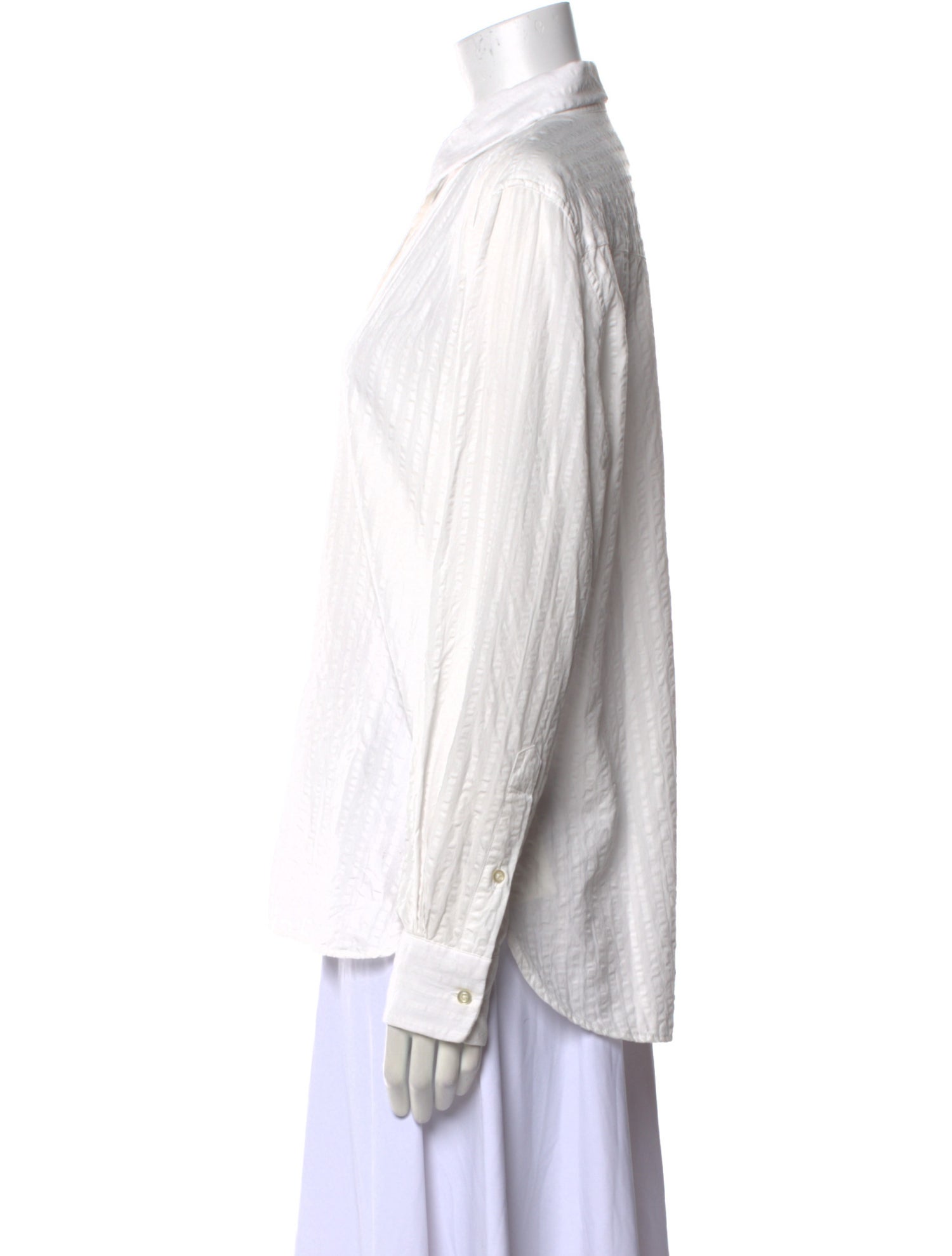 Officine Generale Long Sleeve Button-Up Top