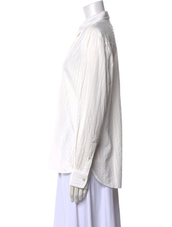 Officine Generale Long Sleeve Button-Up Top