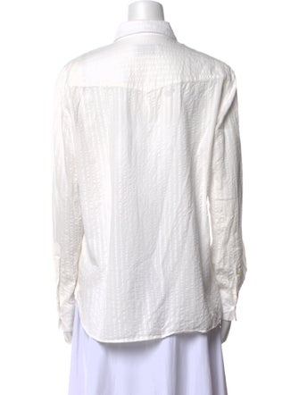 Officine Generale Long Sleeve Button-Up Top