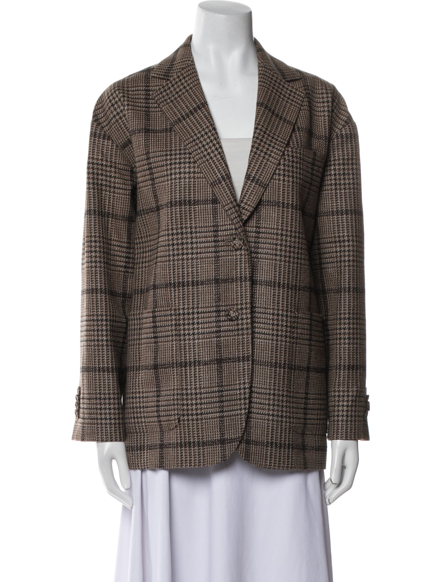 Officine Generale Plaid Print Blazer