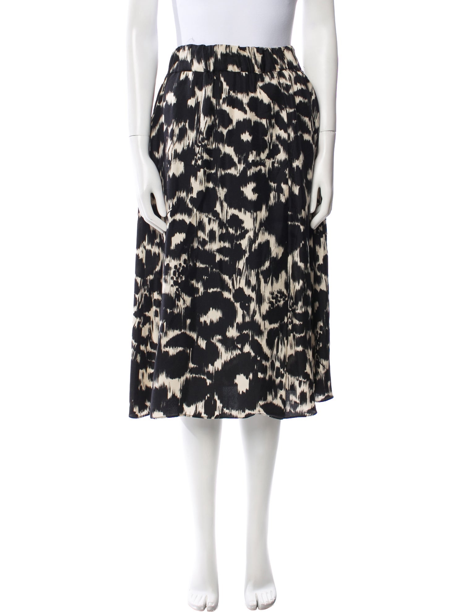 Officine Generale Silk Knee-Length Skirt