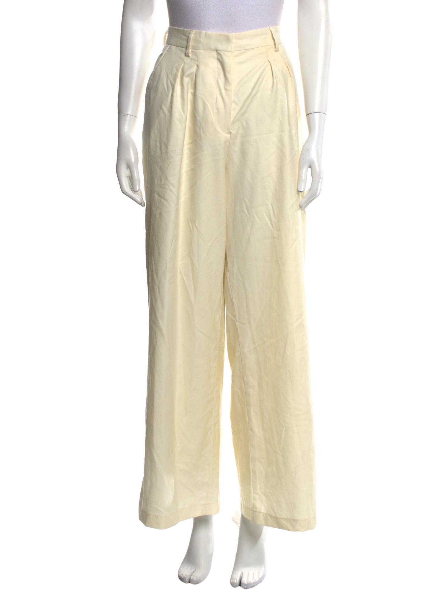 Officine Generale Virgin Wool Wide Leg Pants