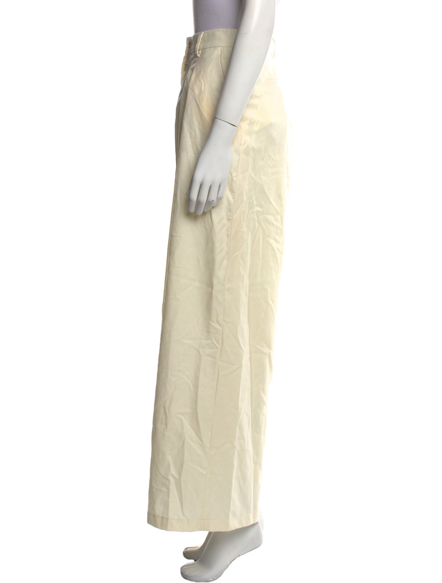 Officine Generale Virgin Wool Wide Leg Pants