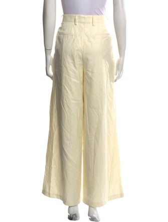 Officine Generale Virgin Wool Wide Leg Pants