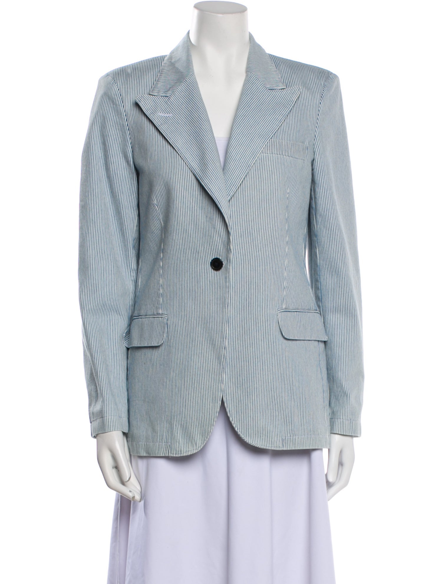 Officine Generale Striped Blazer