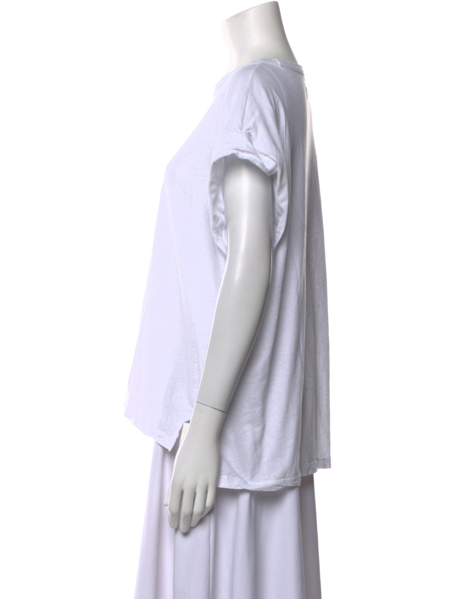 Officine Generale Scoop Neck Short Sleeve T-Shirt