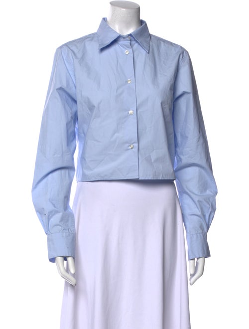 Officine Generale Long Sleeve Button-Up Top