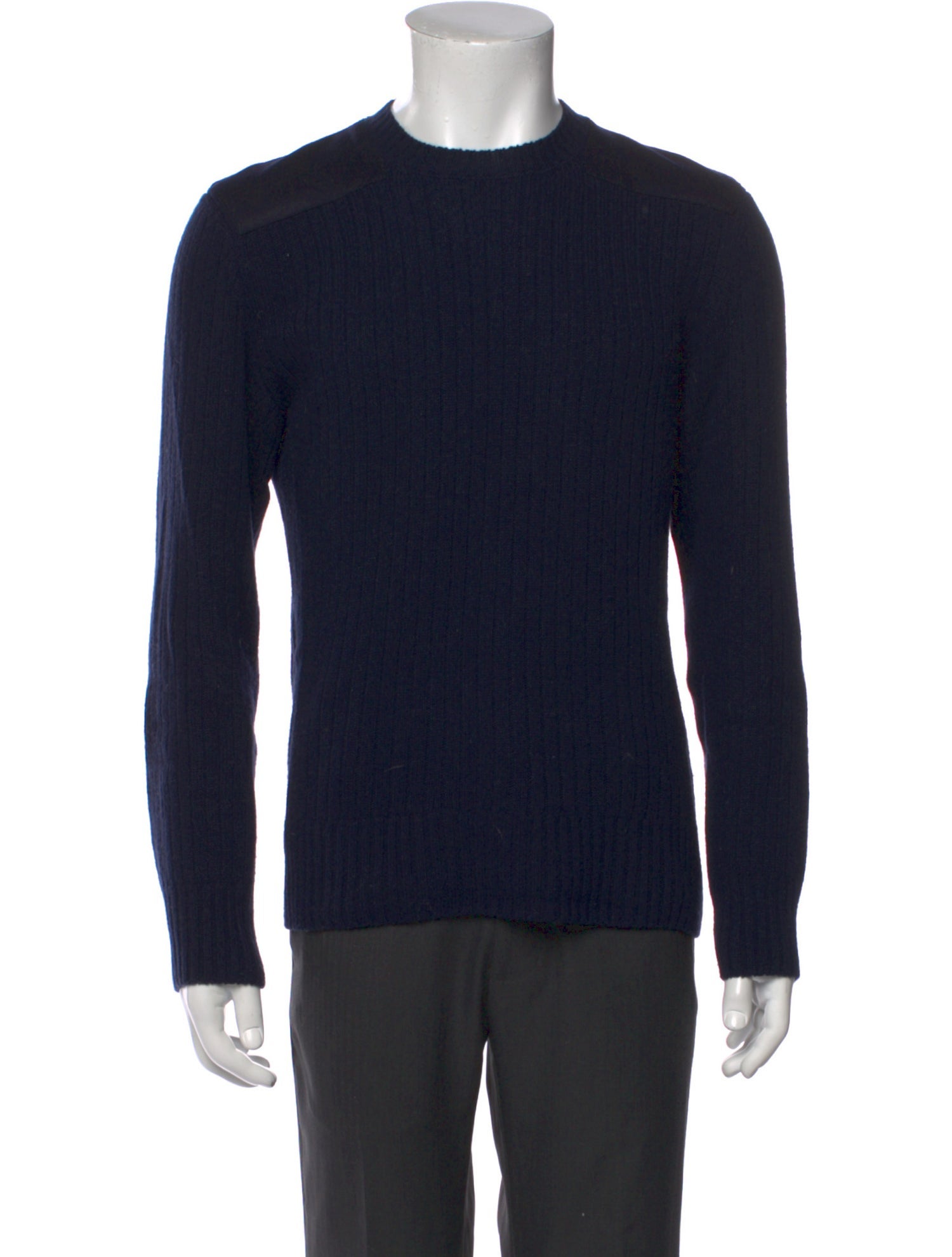 Officine Generale Virgin Wool Crew Neck Pullover