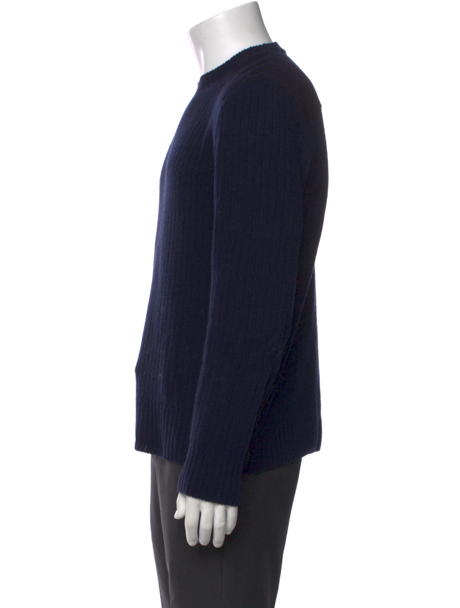 Officine Generale Virgin Wool Crew Neck Pullover
