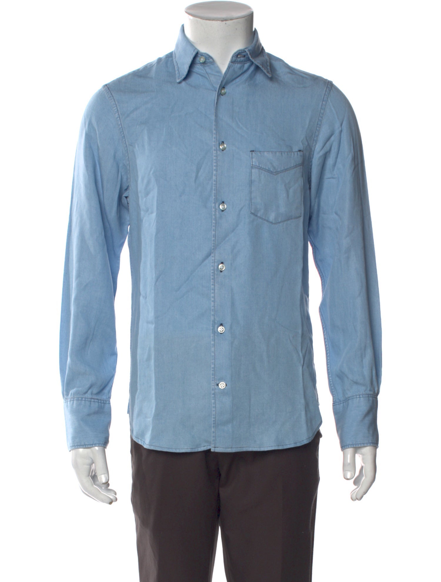 Officine Generale Long Sleeve Denim Shirt w/ Tags