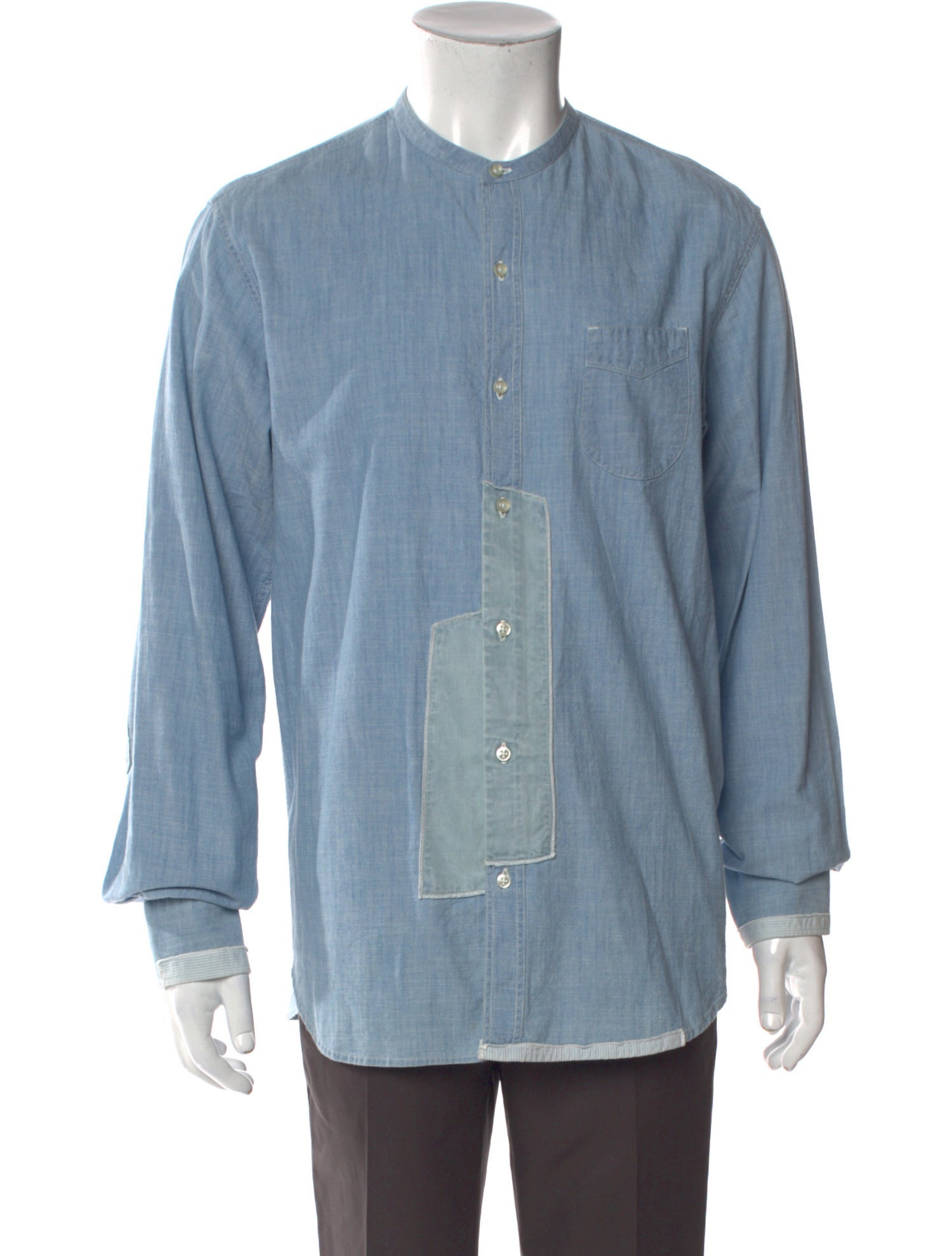 Officine Generale Long Sleeve Denim Shirt