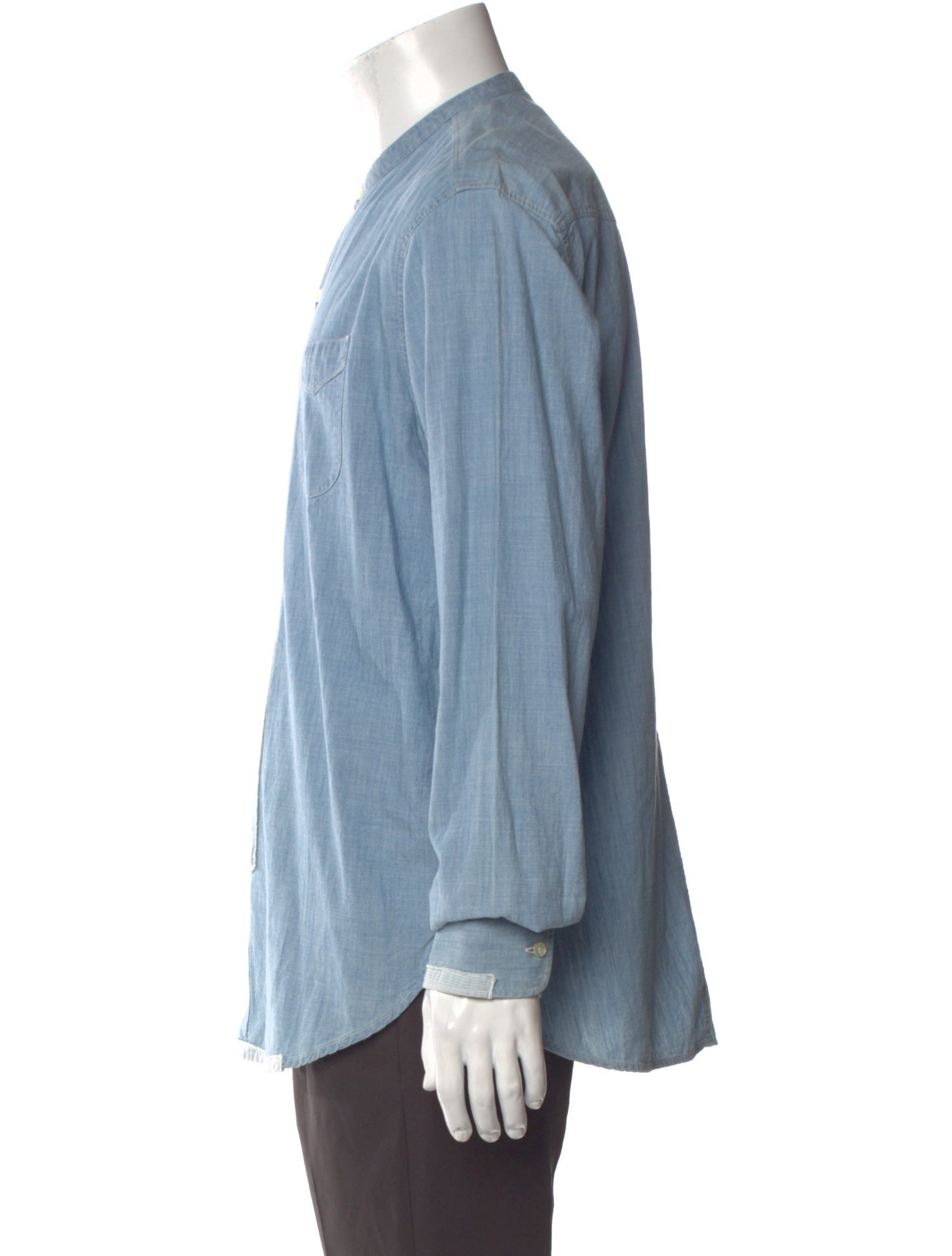 Officine Generale Long Sleeve Denim Shirt