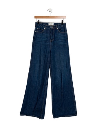 Officine Generale High-Rise Wide Leg Jeans