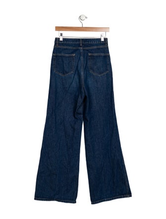 Officine Generale High-Rise Wide Leg Jeans