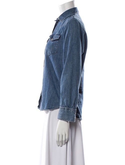 Officine Generale Long Sleeve Button-Up Top