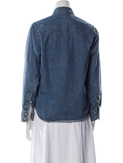 Officine Generale Long Sleeve Button-Up Top