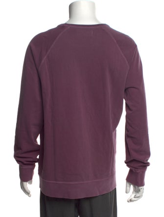 Officine Generale Crew Neck Long Sleeve Sweatshirt