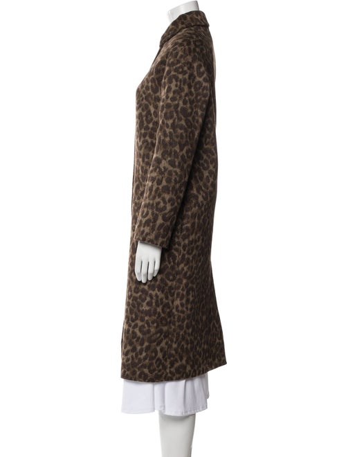 Officine Generale Alpaca Animal Print Trench Coat