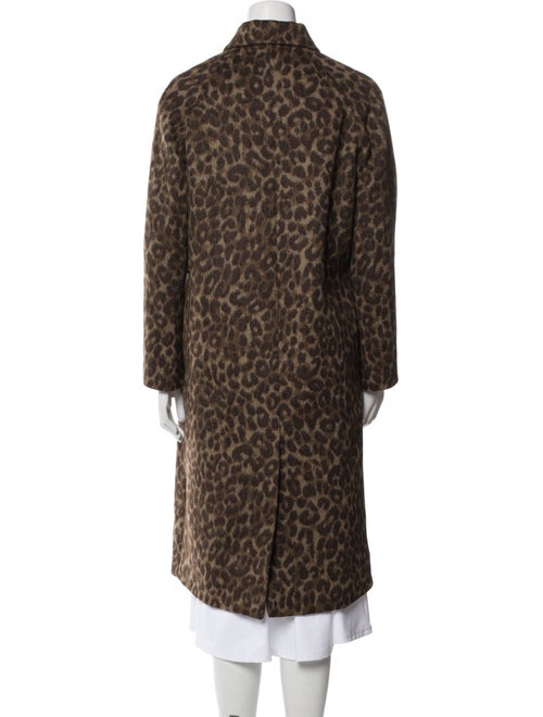 Officine Generale Alpaca Animal Print Trench Coat