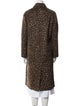 Officine Generale Alpaca Animal Print Trench Coat