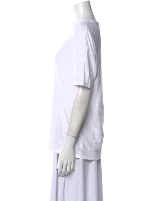 Officine Generale Linen Scoop Neck T-Shirt