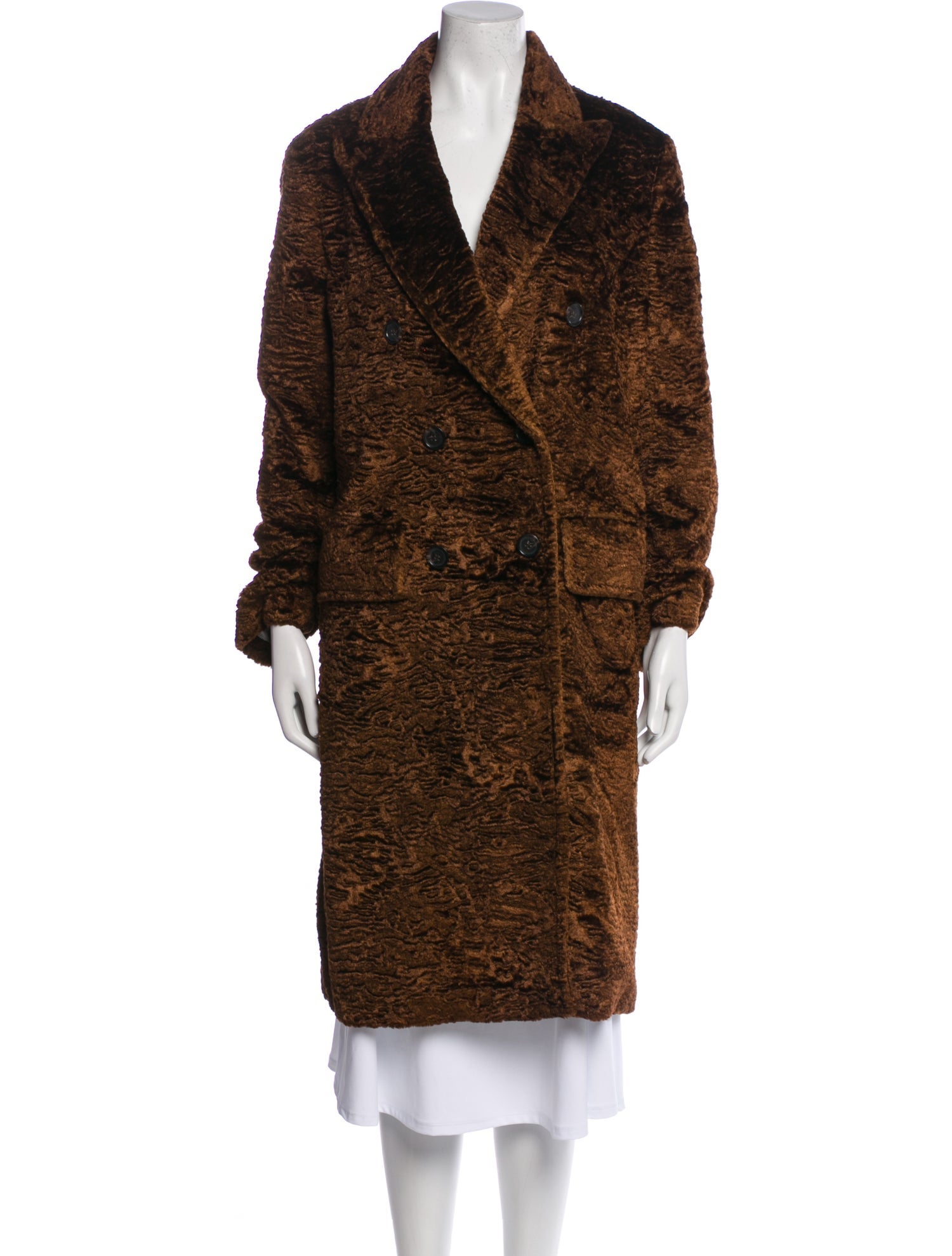 Officine Generale Faux Fur Coat