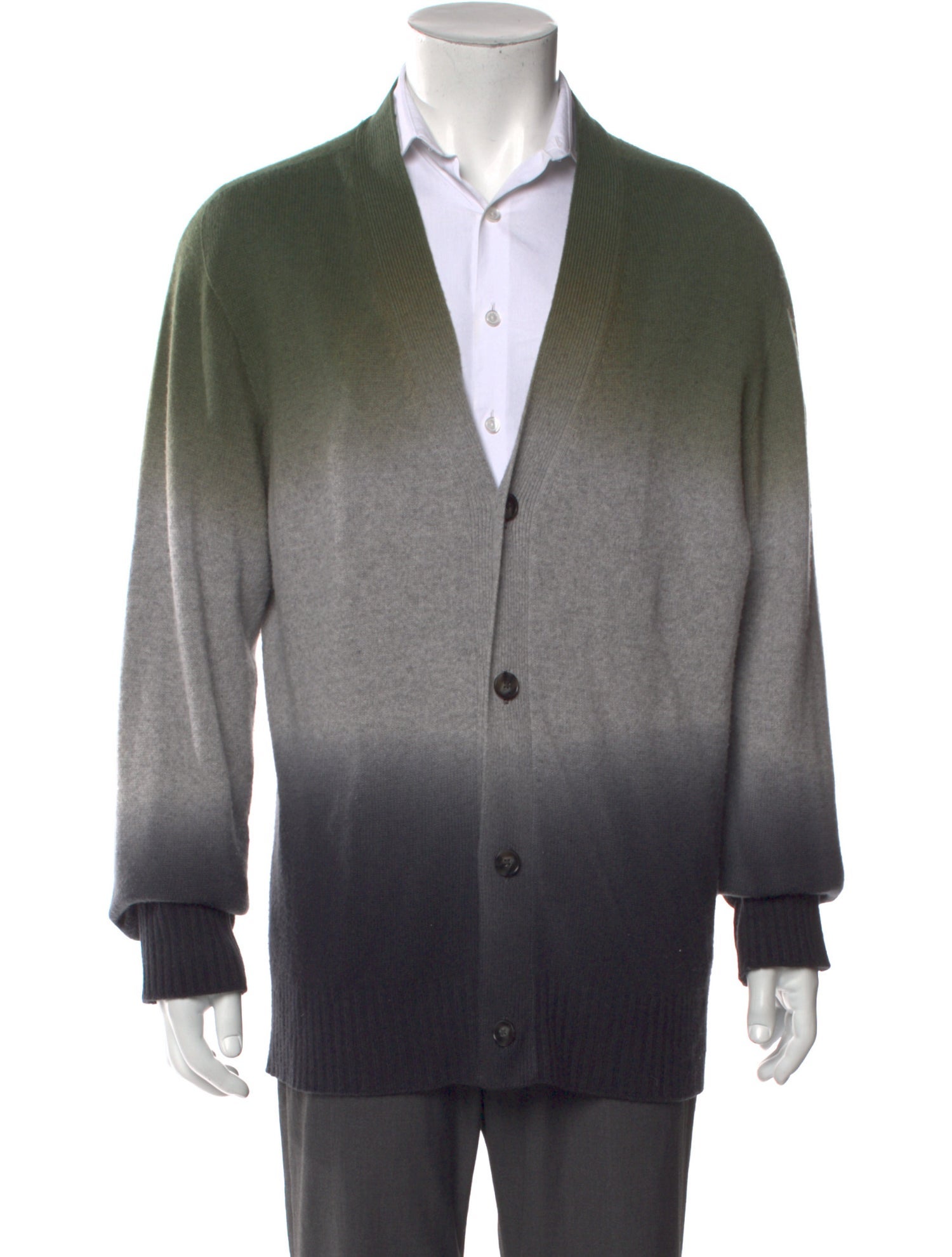 Officine Generale Wool Printed Cardigan