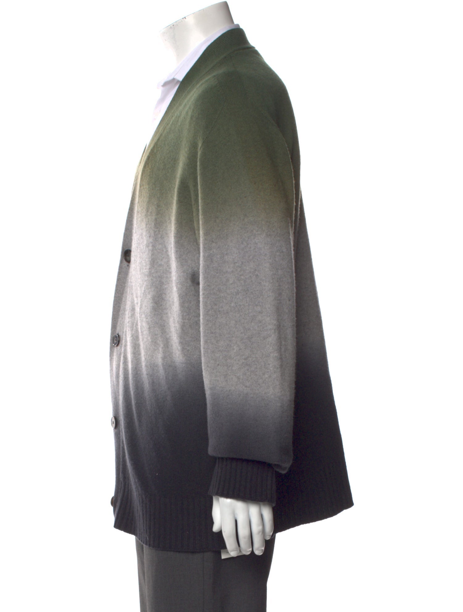 Officine Generale Wool Printed Cardigan