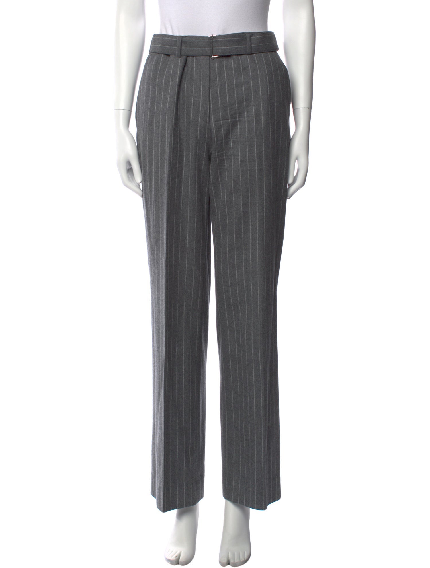 Officine Generale Virgin Wool Wide Leg Pants